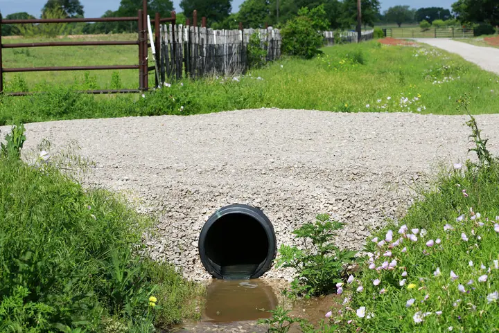 Finished culvert outfall